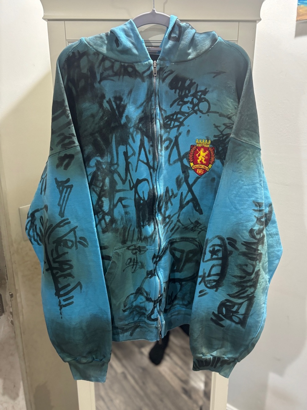 Balenciaga Blue Skater Zip